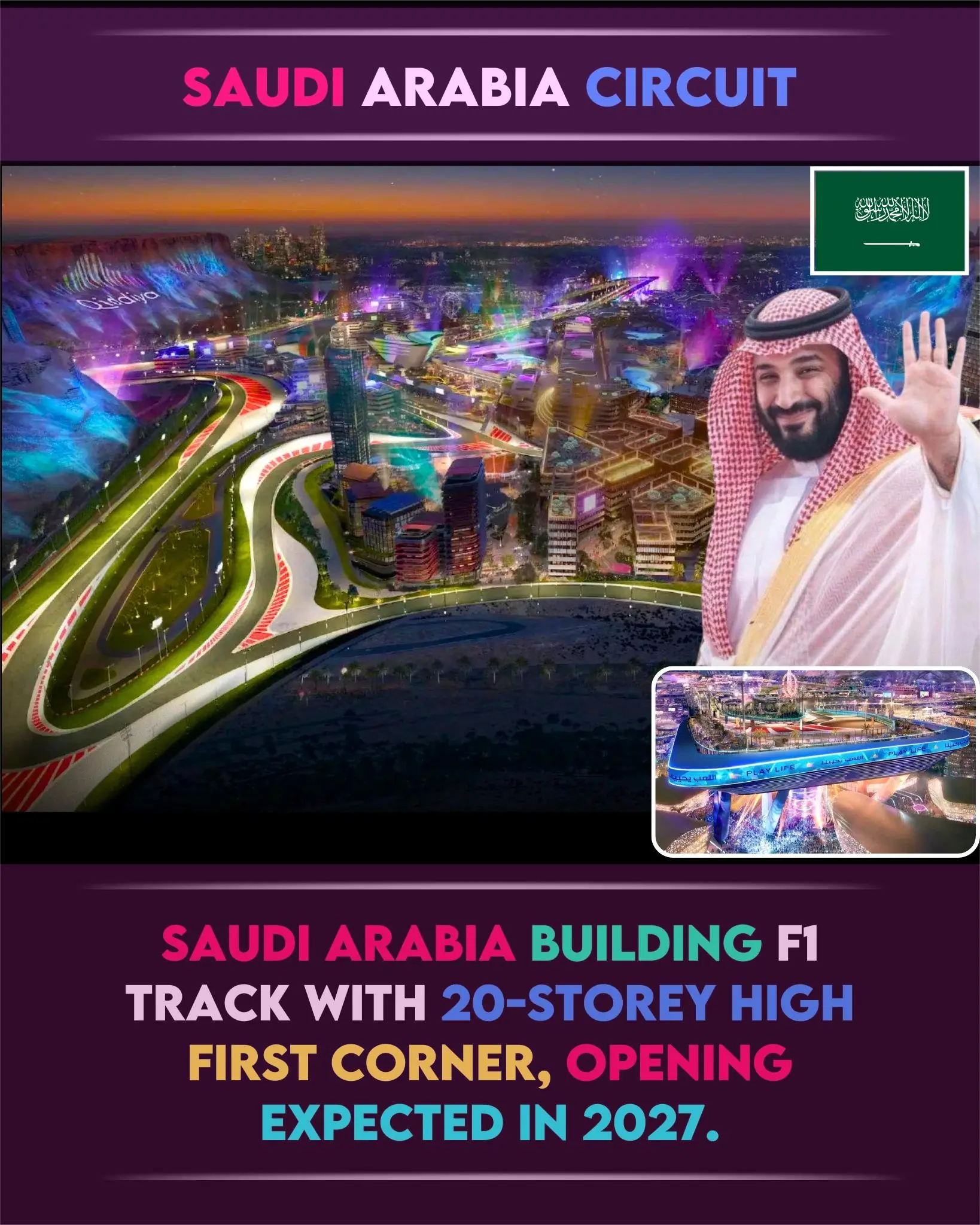 Saudi Arabia Unveils Ambitious Qiddiya F1 Circuit with Towering 20-Storey First Corner