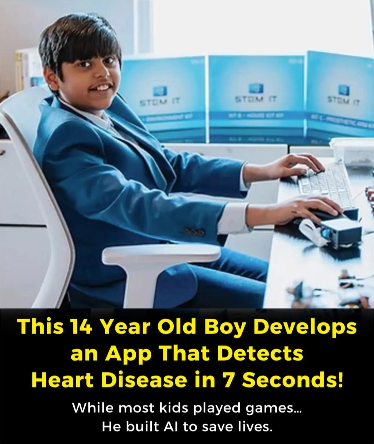 The 14-Year-Old Innovator Who Built an AI App to Detect Heart Problems in Seconds