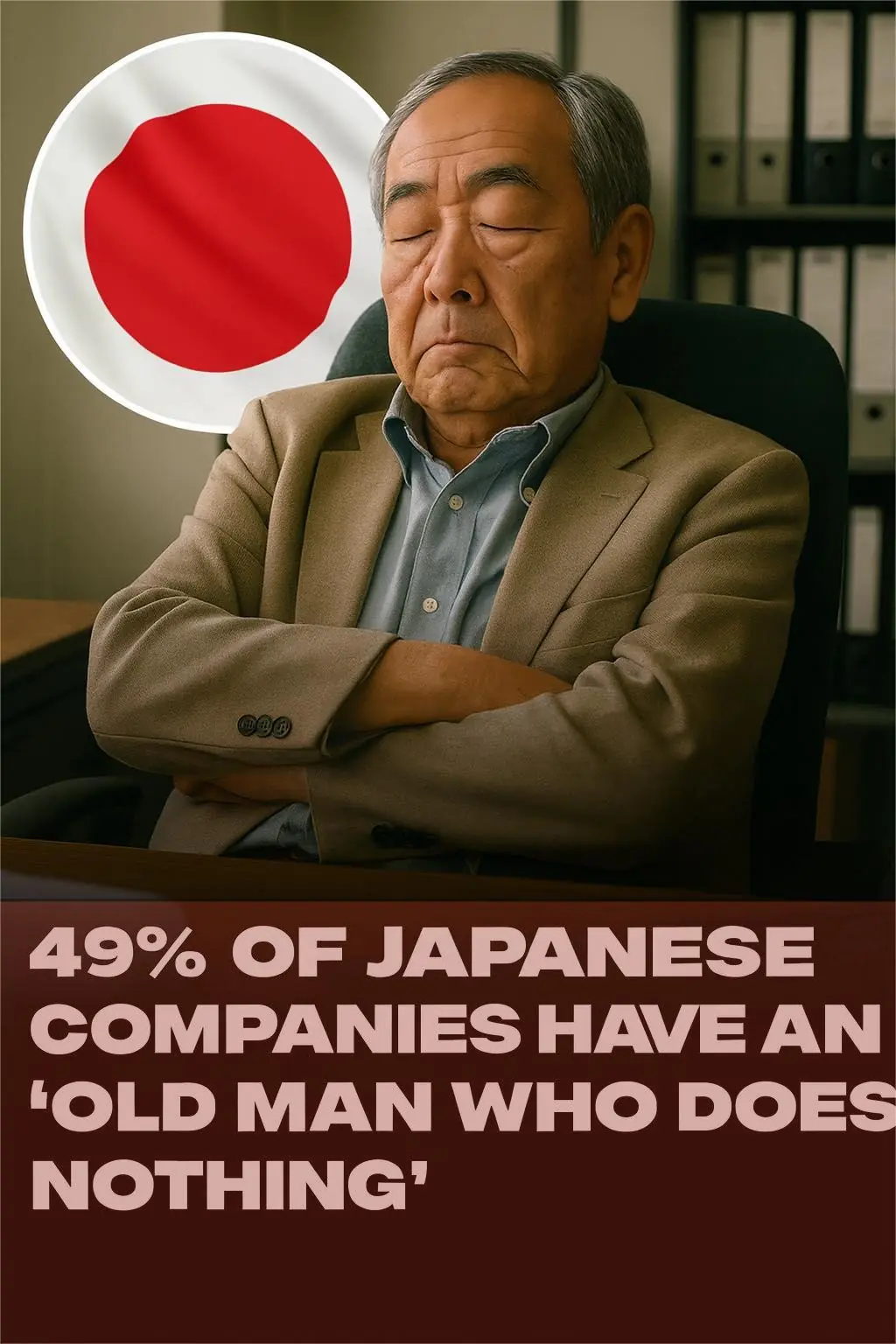 Half of Japanese Companies Report Having an “Old Man Who Does Nothing,” Survey Finds