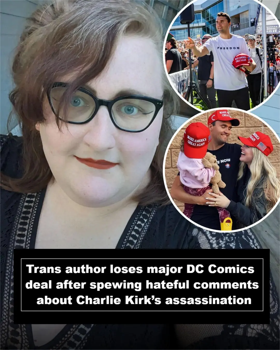 Trans author loses major DC Comics deal after spewing hateful comments about Charlie Kirk’s assassination