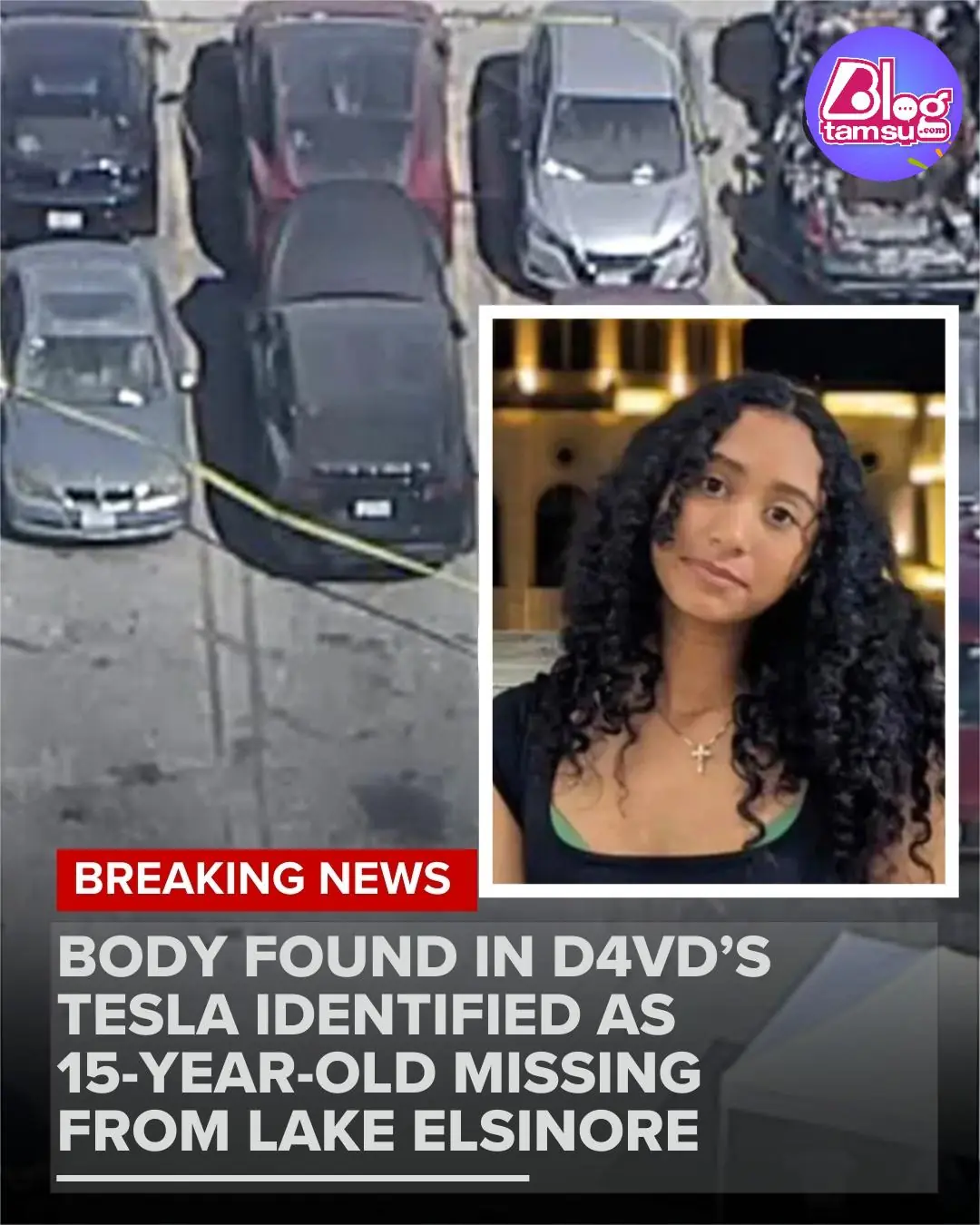 Body of teen found in D4vd's impounded Tesla is missing girl from Lake Elsinore