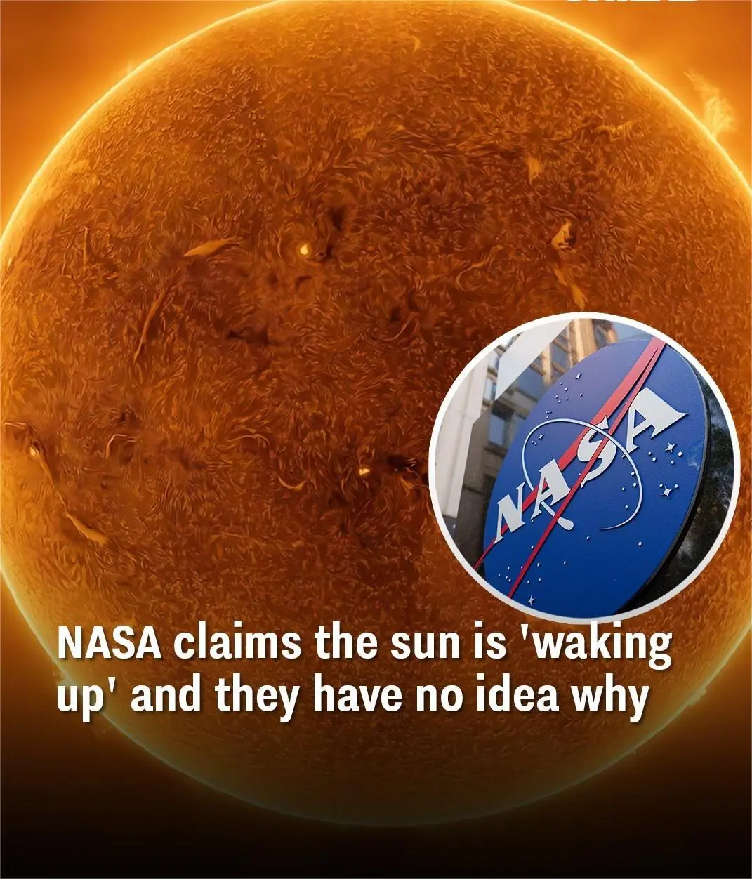 NASA claims the sun is 'waking up' and they have no idea why
