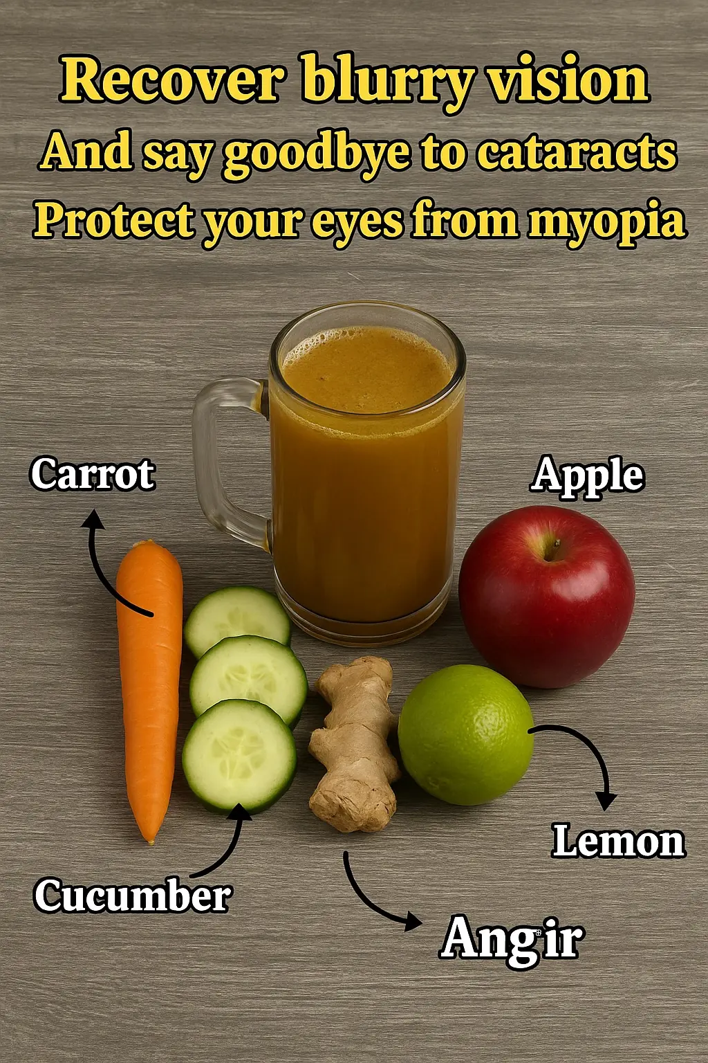 Restore Your Blurry Vision: Say Goodbye to Cataracts and Myopia with This Natural Smoothie!