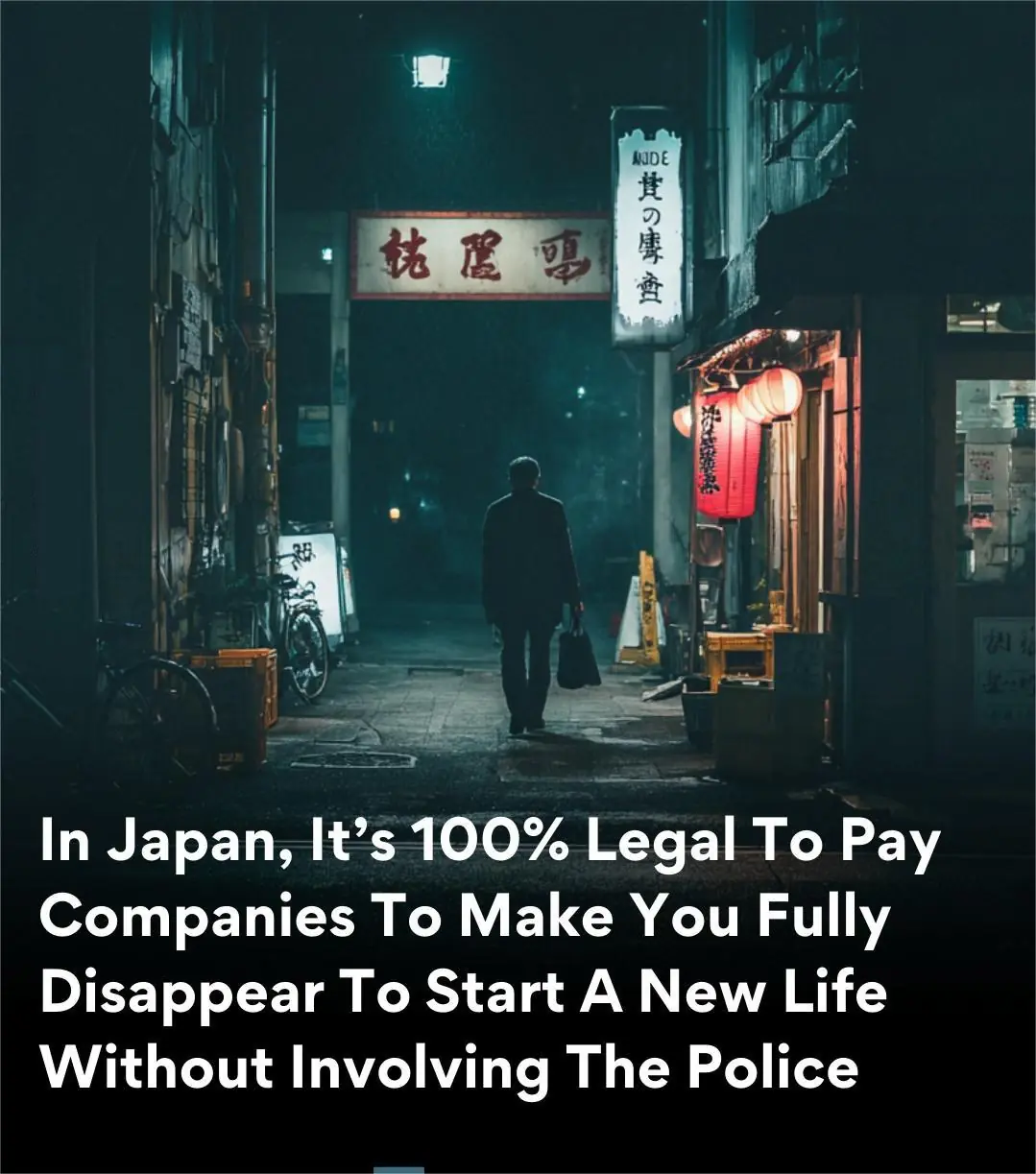 Vanishing in Plain Sight: Inside Japan’s Legal Industry of “Disappearing” Services