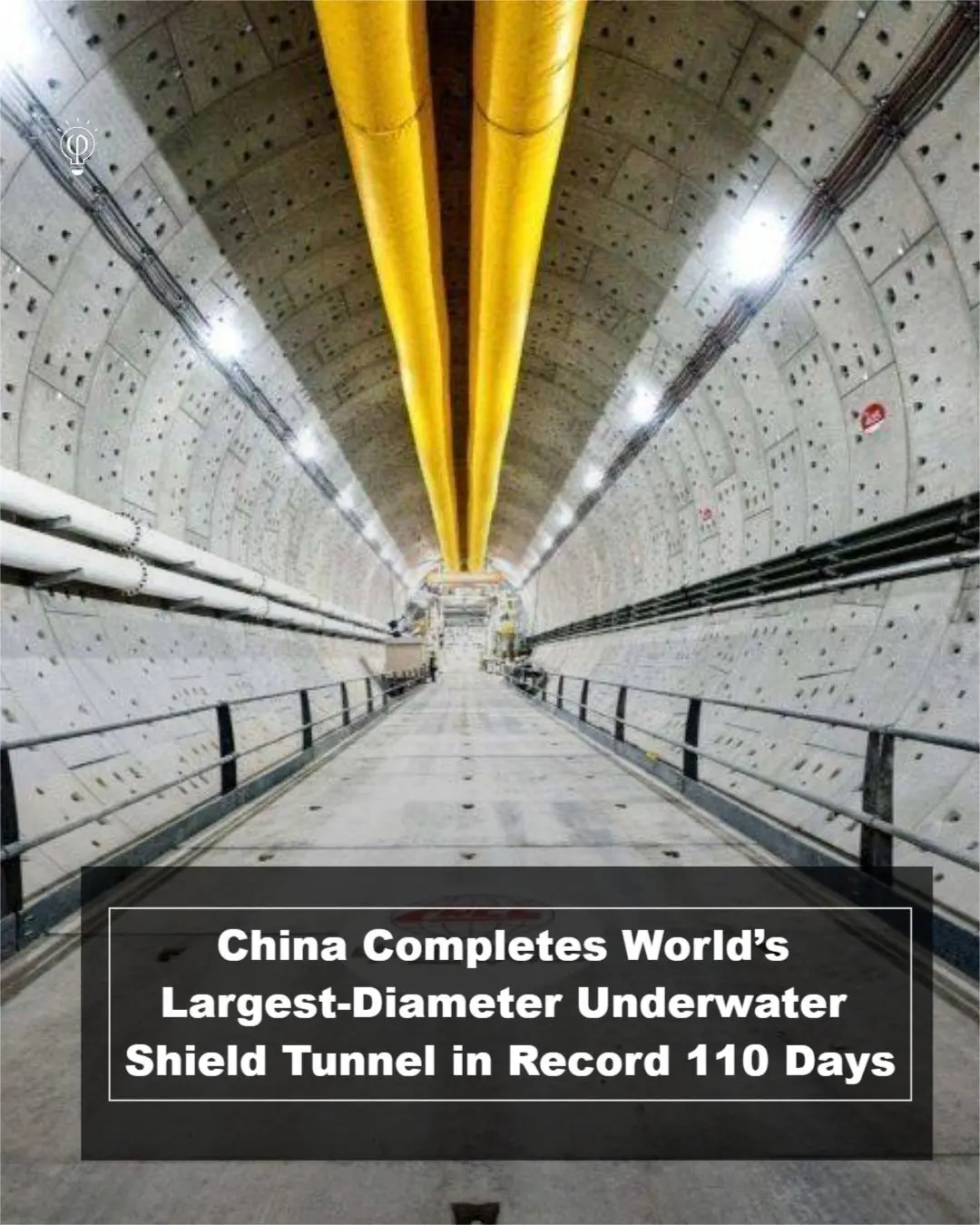 China Completes World’s Largest-Diameter Underwater Shield Tunnel in Record 110 Days