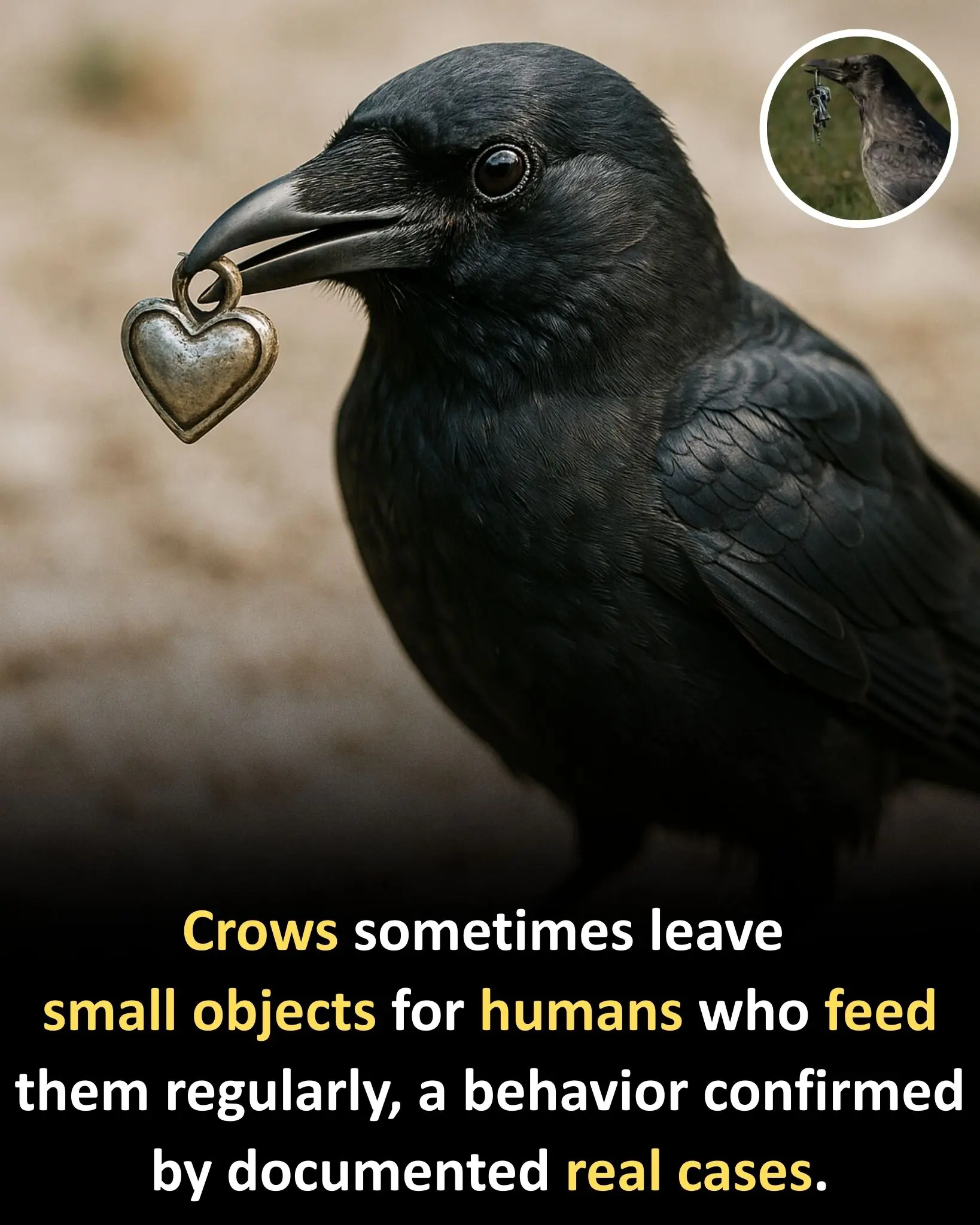 Crows Sometimes Leave Gifts for People Who Feed Them: Confirmed Cases Highlight Corvid Intelligence
