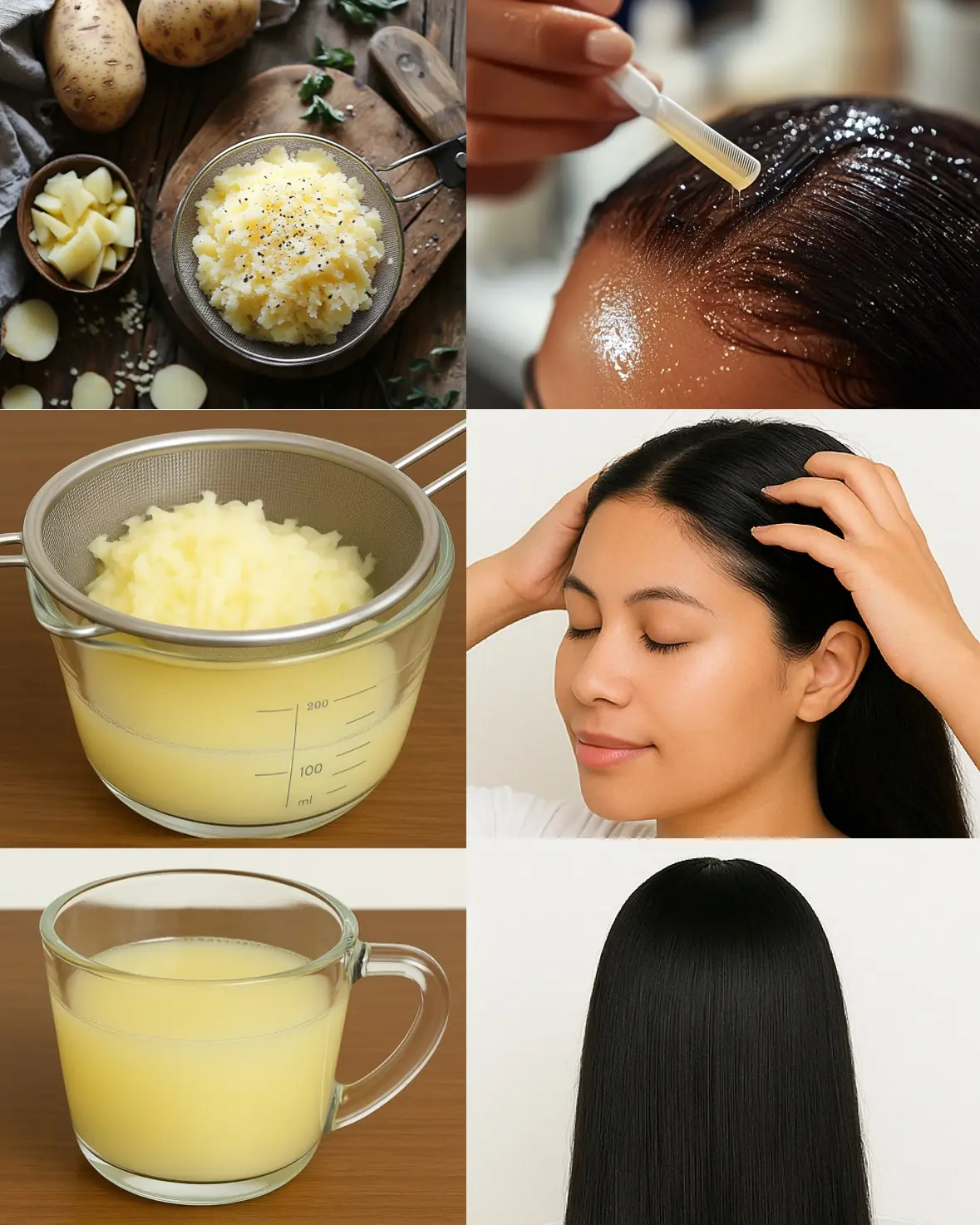 Japanese-Inspired Potato Juice Hair Treatment for Fast, Natural Hair Growth