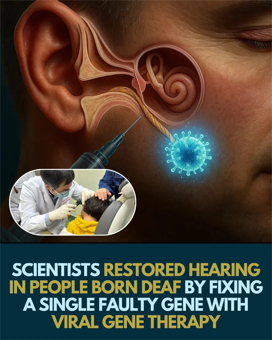Gene Therapy Breakthrough: Restoring Hearing in Deaf Individuals via Single-Gene Repair