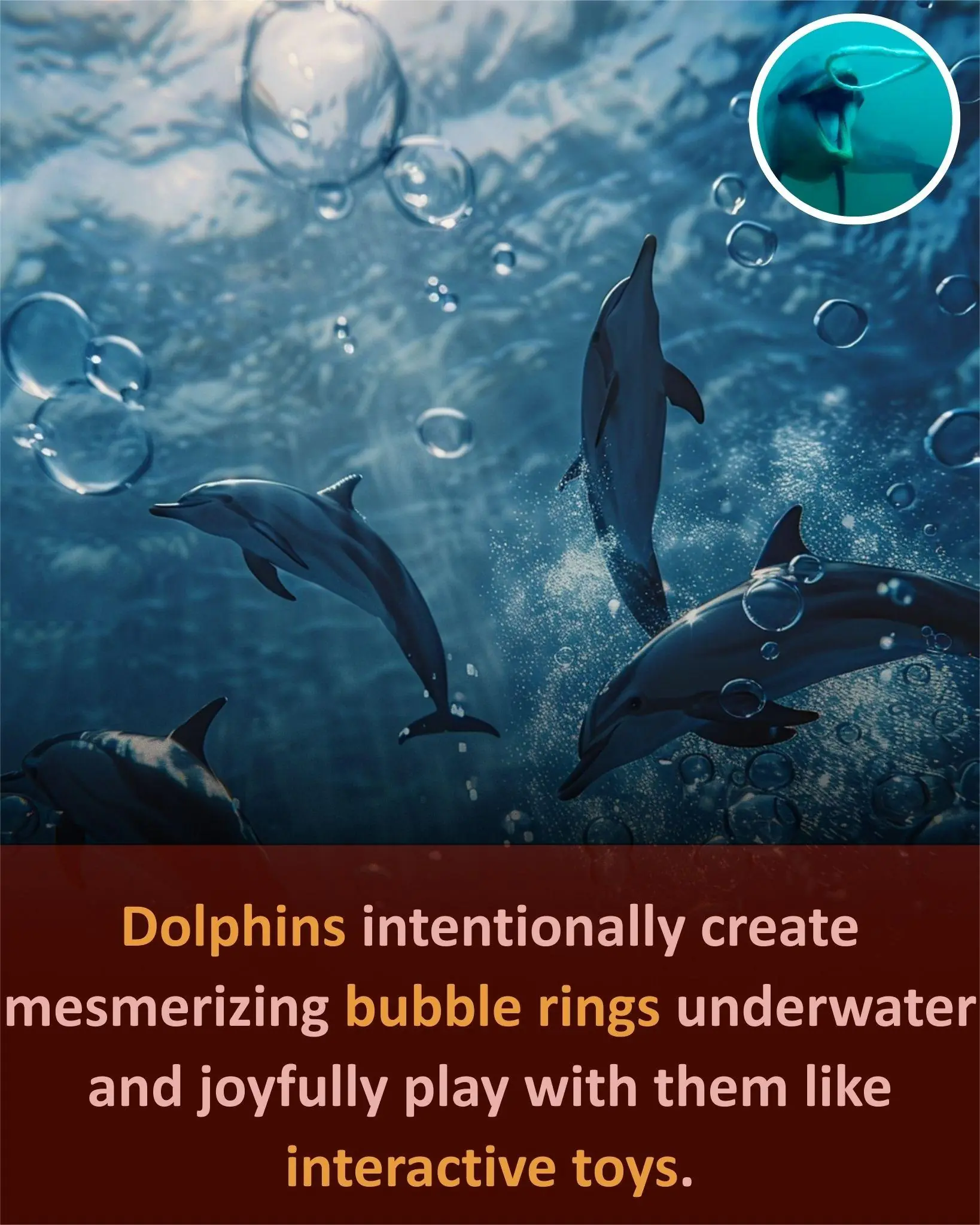Dolphins’ Underwater Bubble Rings Reveal Remarkable Intelligence and Playfulness