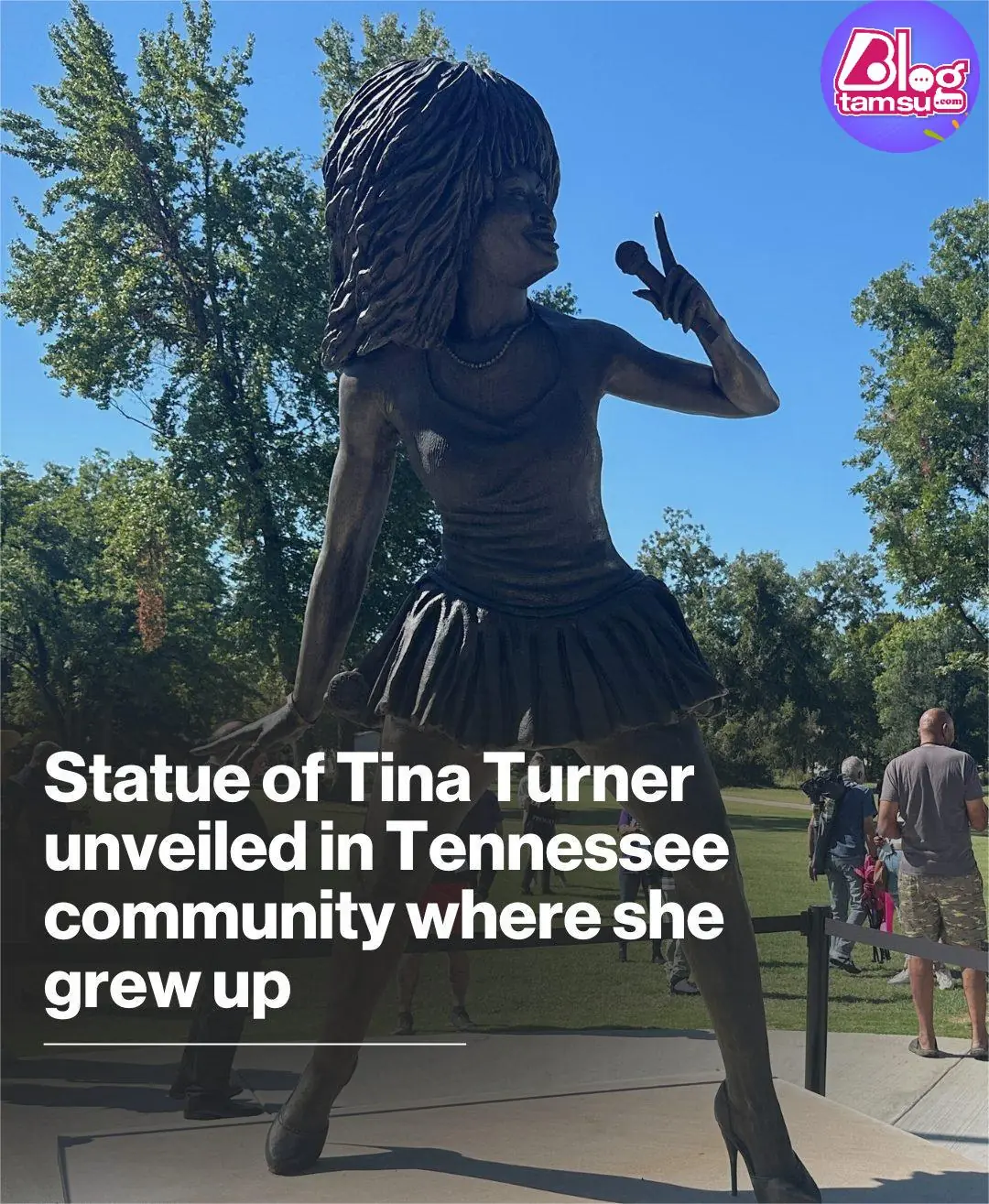 Tina Turner statue unveiled in Tennessee community where she grew up