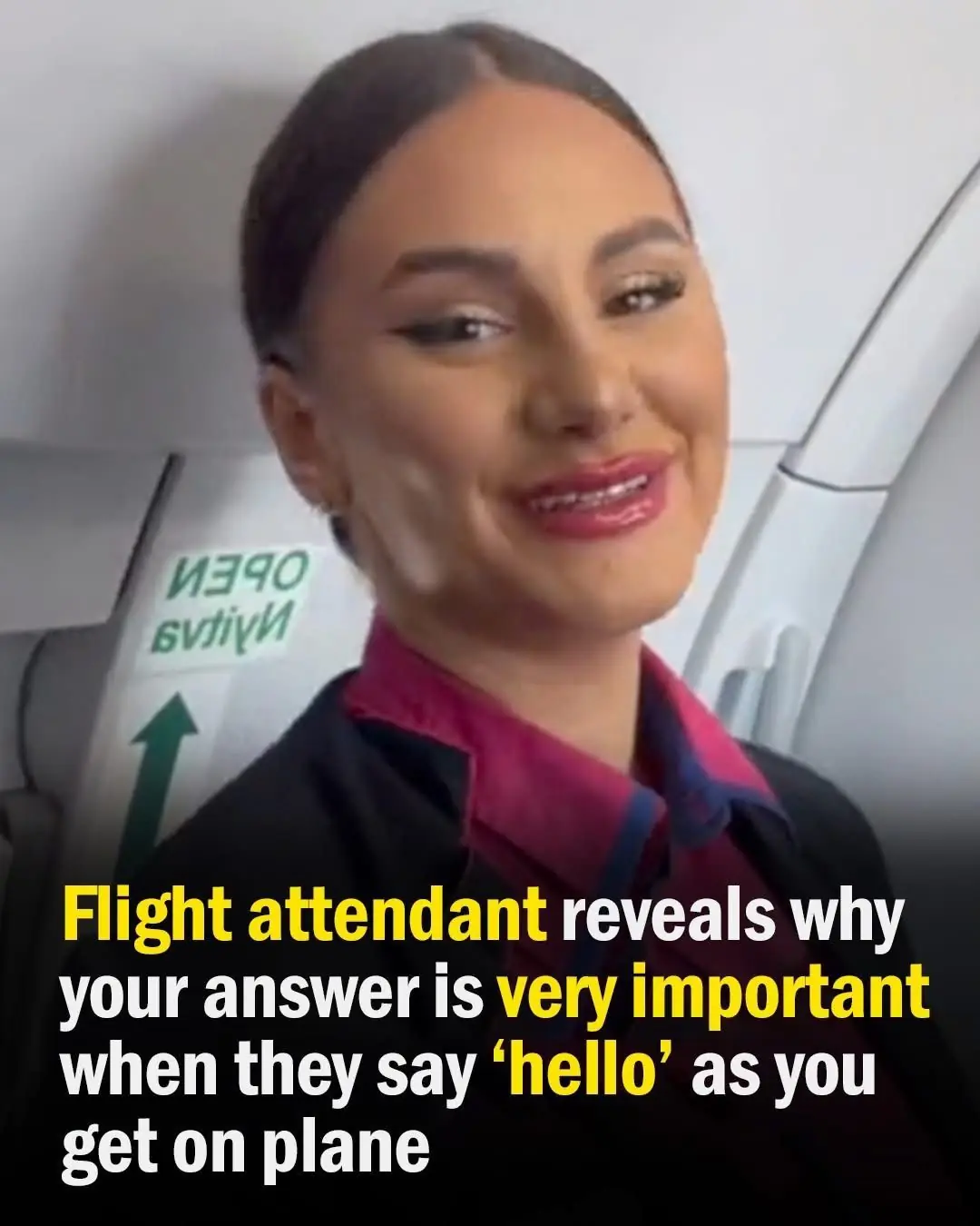 Flight Attendant Reveals the Real Reason Cabin Crew Greet You When You Board — and It’s Not Just Politeness