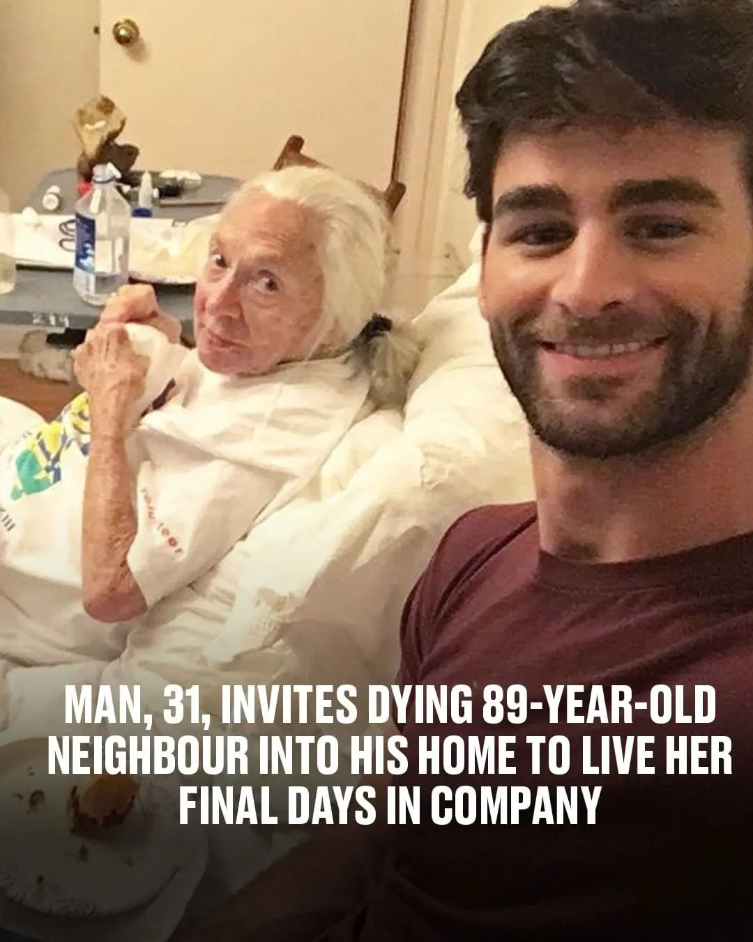 31-Year-Old Man Invited 89-Year-Old Neighbor To Live With Him To Spend Her Last Days In Company