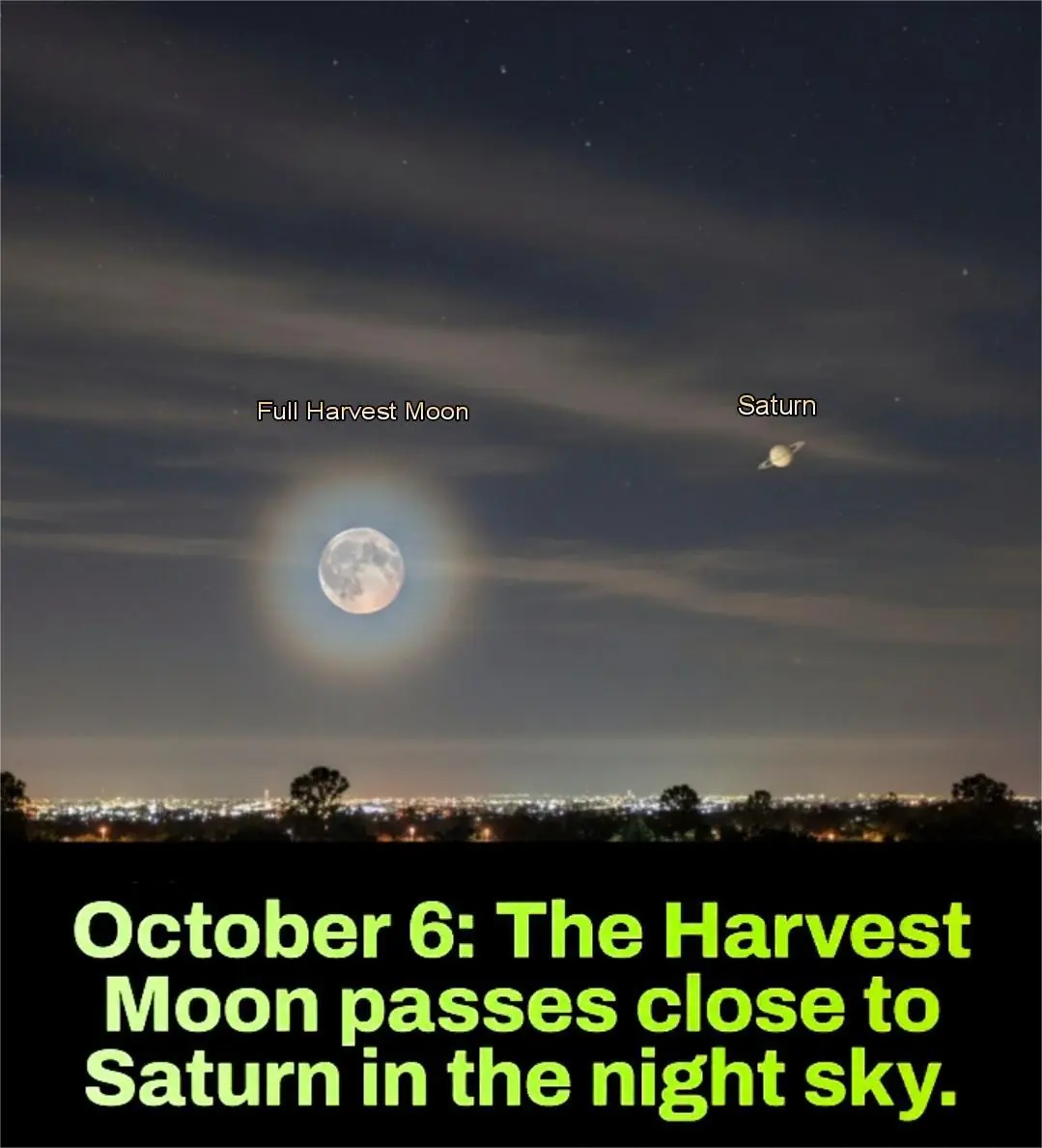 The Moon and Saturn Meet — October 5