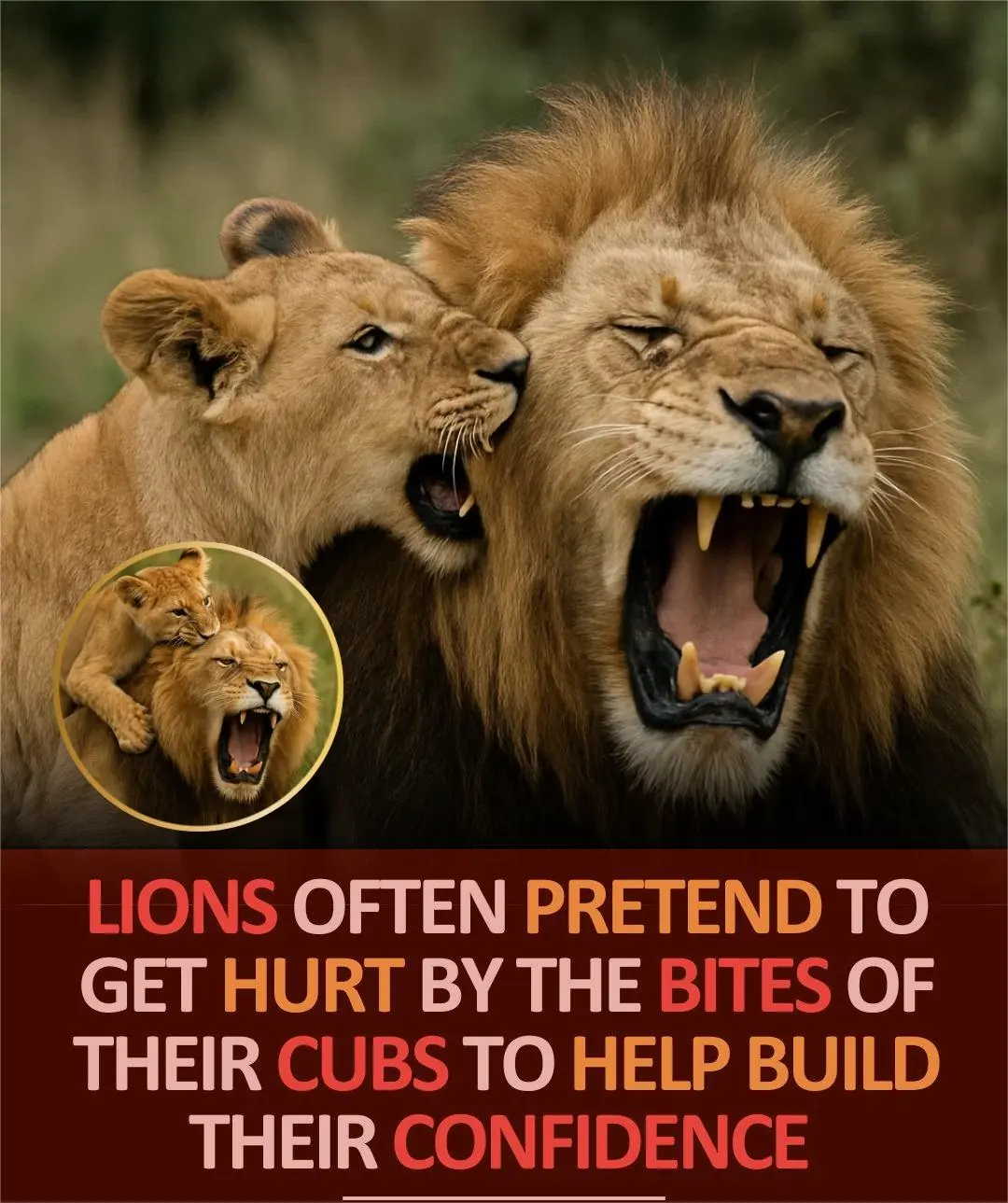 The Gentle Side of the King: How Lions Pretend to Be Hurt to Teach and Empower Their Cubs