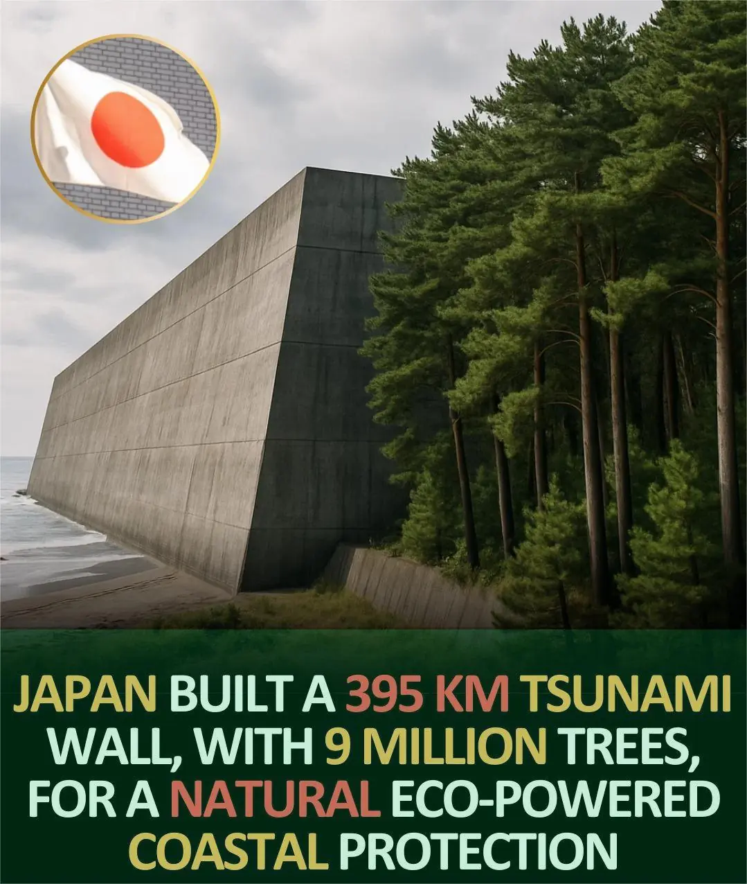 Japan’s Hybrid Coastal Defense: Engineering and Nature Working Together