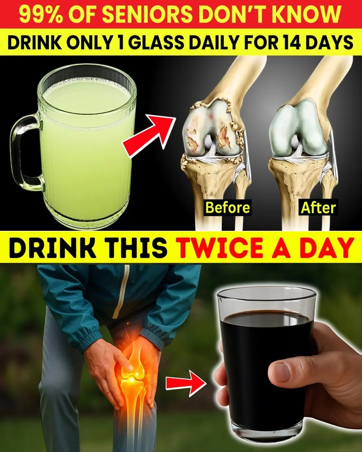 Knee Pain Relief Starts with This Powerful Drink – Seniors Must Try!