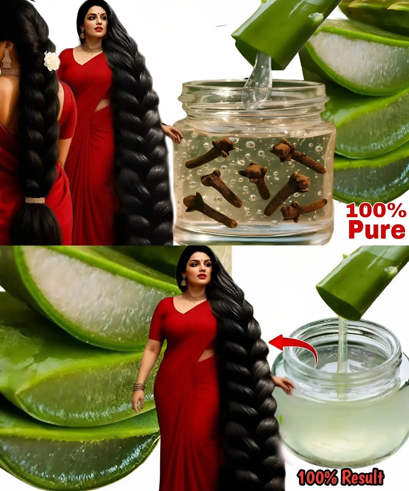 Homemade Hair Growth Gel: Aloe Vera + Clove for Thicker, Longer Hair in Just 1 Week