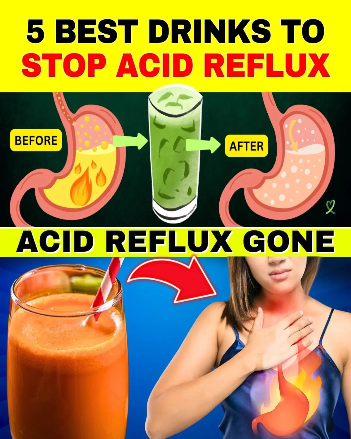 5 Best Drinks to Soothe Acid Reflux Naturally