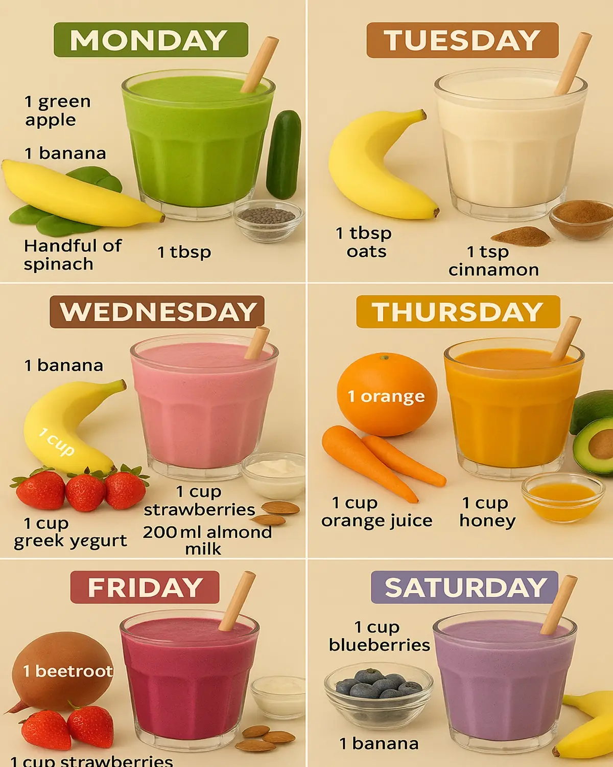 7 Vibrant Smoothie Recipes for Every Day