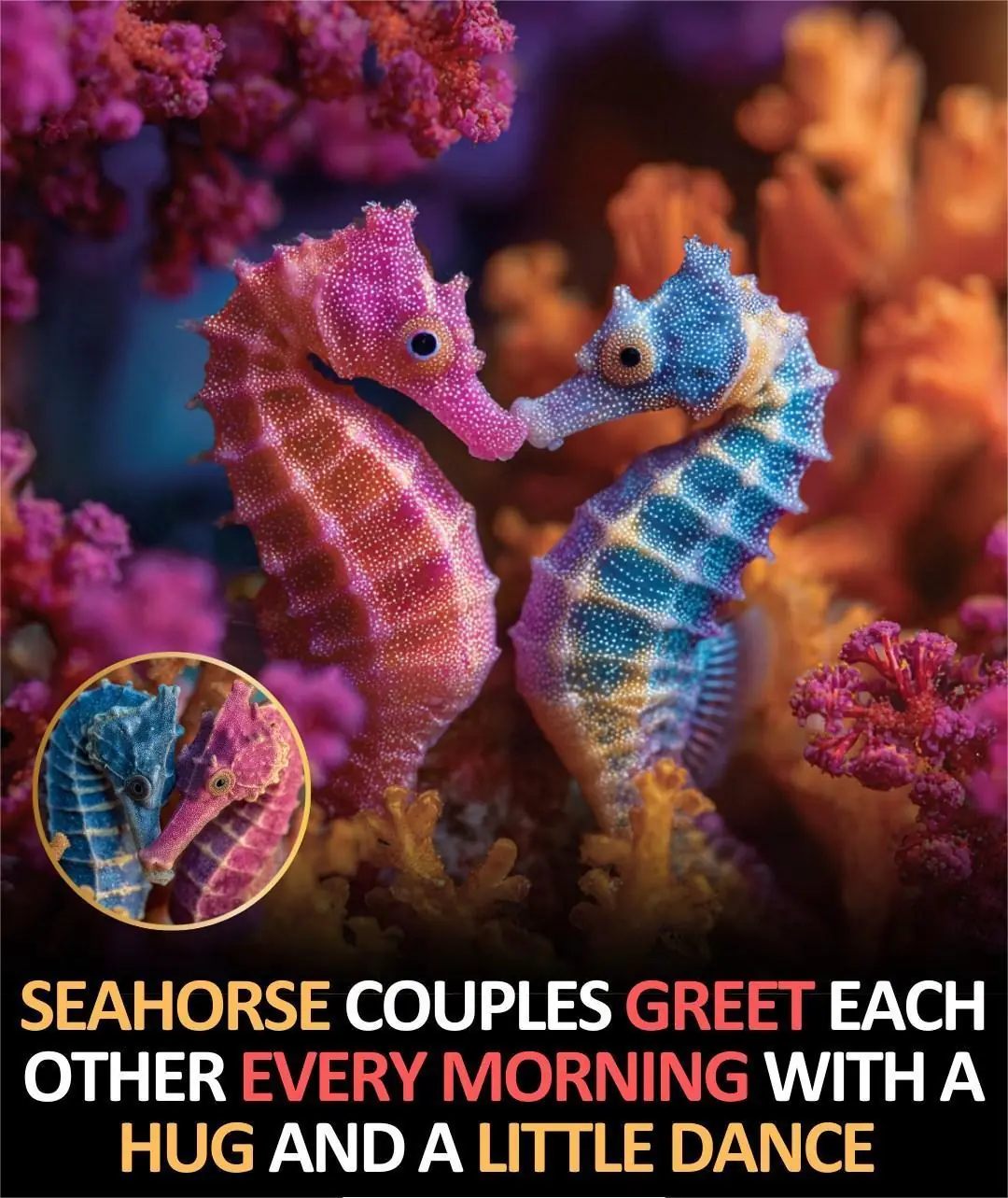 The Romantic Rituals of Seahorses: A Morning Dance of Devotion