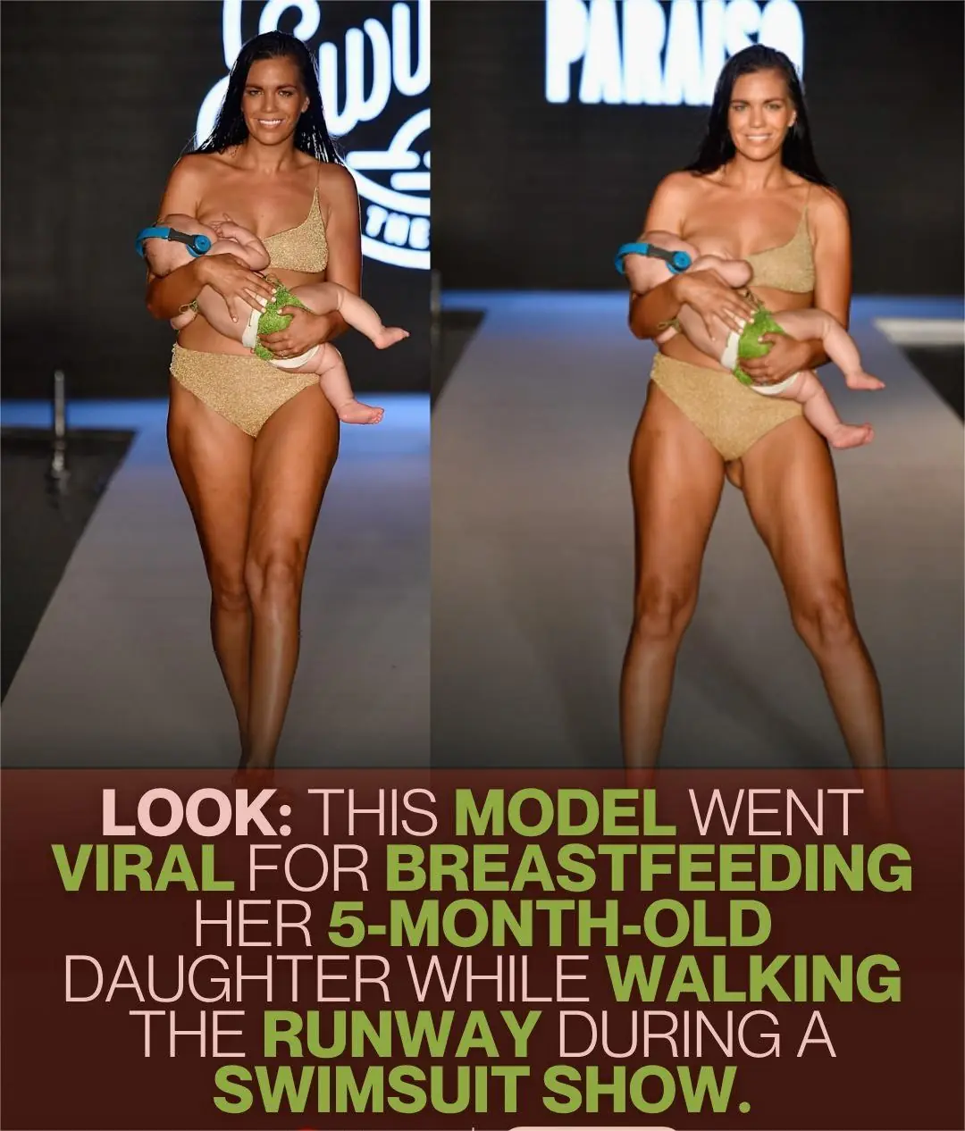 Model Makes History by Breastfeeding Her Baby on the Runway — A Moment That Redefined Motherhood in Fashion
