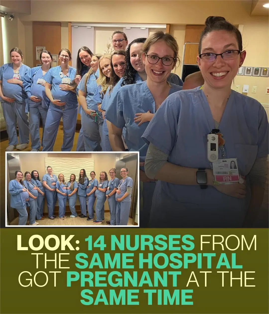 A Hospital Baby Boom: 14 Maternity Nurses Expecting Together