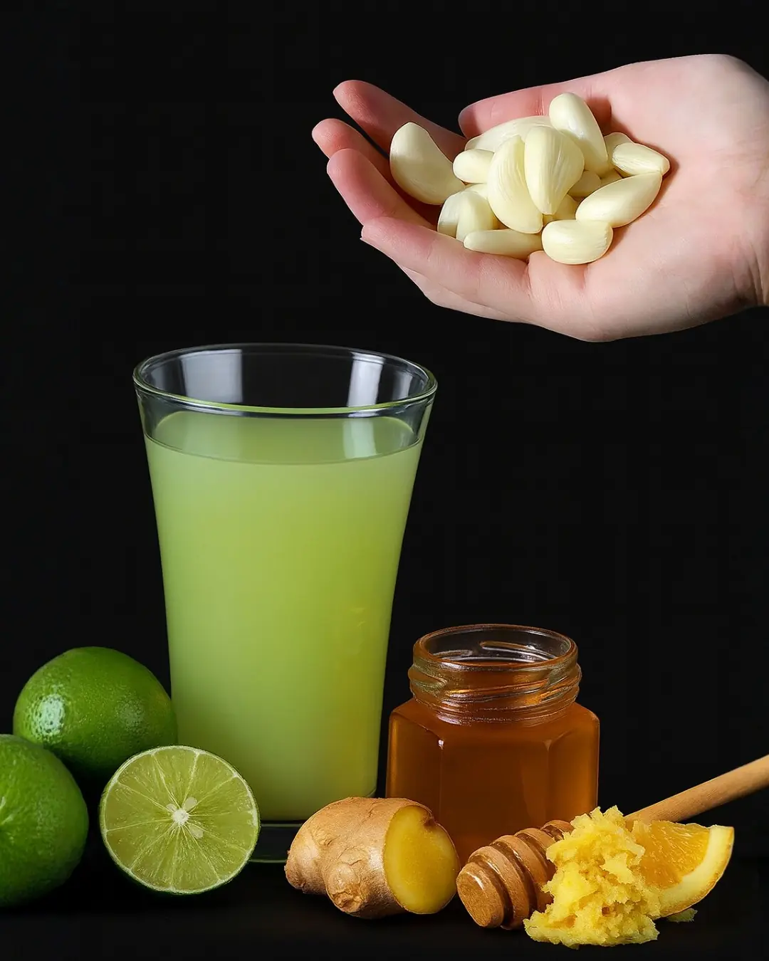 Powerful Homemade Health Elixir: Ginger, Garlic, Lemon & Honey Remedy