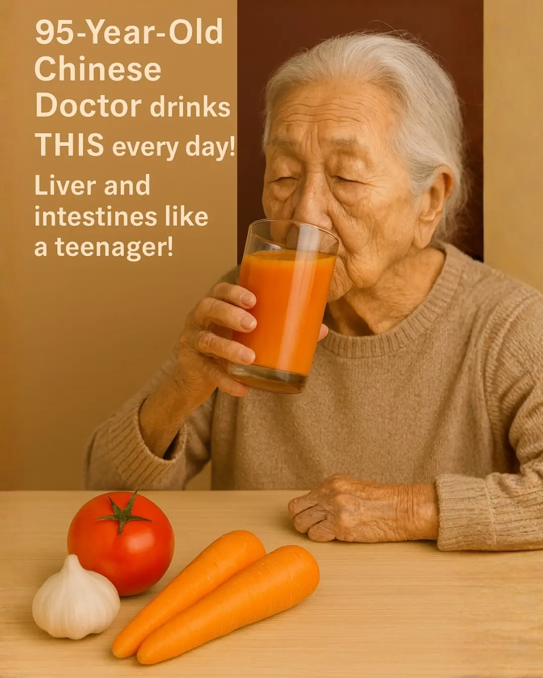 The Secret of a 95-Year-Old Chinese Doctor: The Natural Juice That Keeps His Liver and Intestines Young