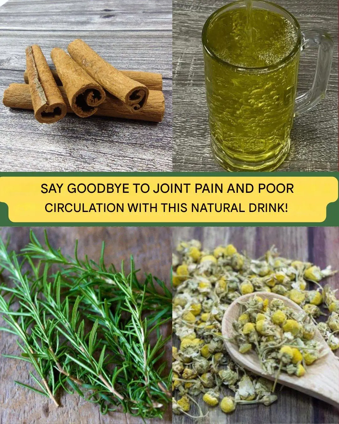 Natural Drink to Say Goodbye to Joint Pain and Boost Circulation