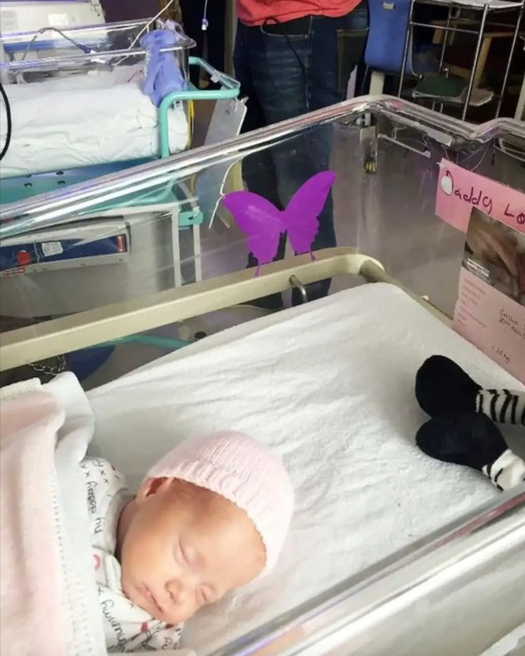 If you see a purple butterfly sticker near a newborn, you need to know what it means