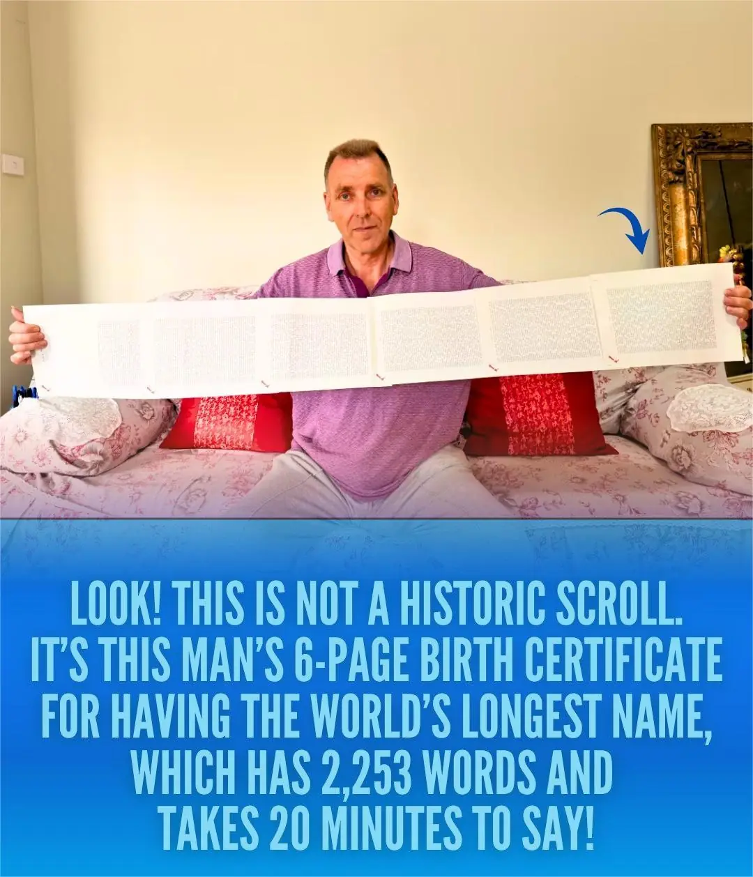 Meet the man with the world's longest name who had to win a legal battle to keep it