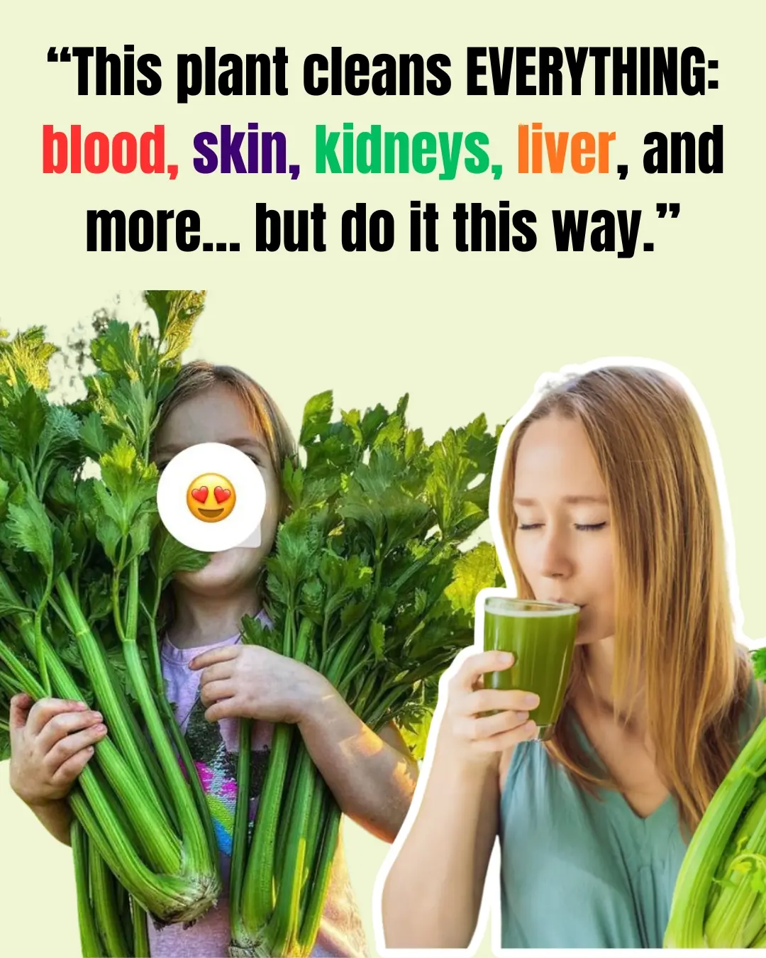 Celery Juice for Cleansing Kidneys, Liver, and Lungs
