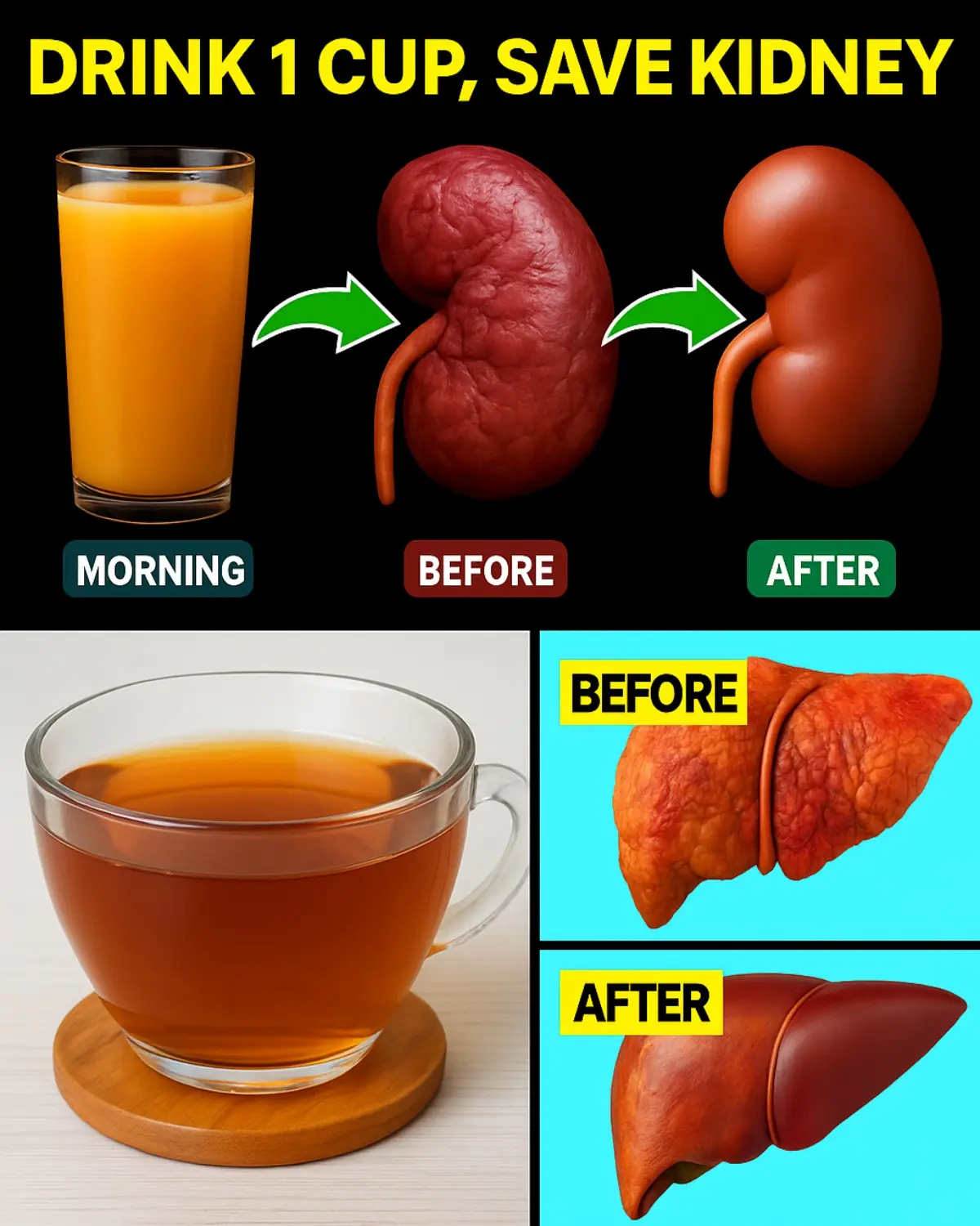 11 Bedtime Drinks That Help LOWER Creatinine & Repair Your Kidneys!