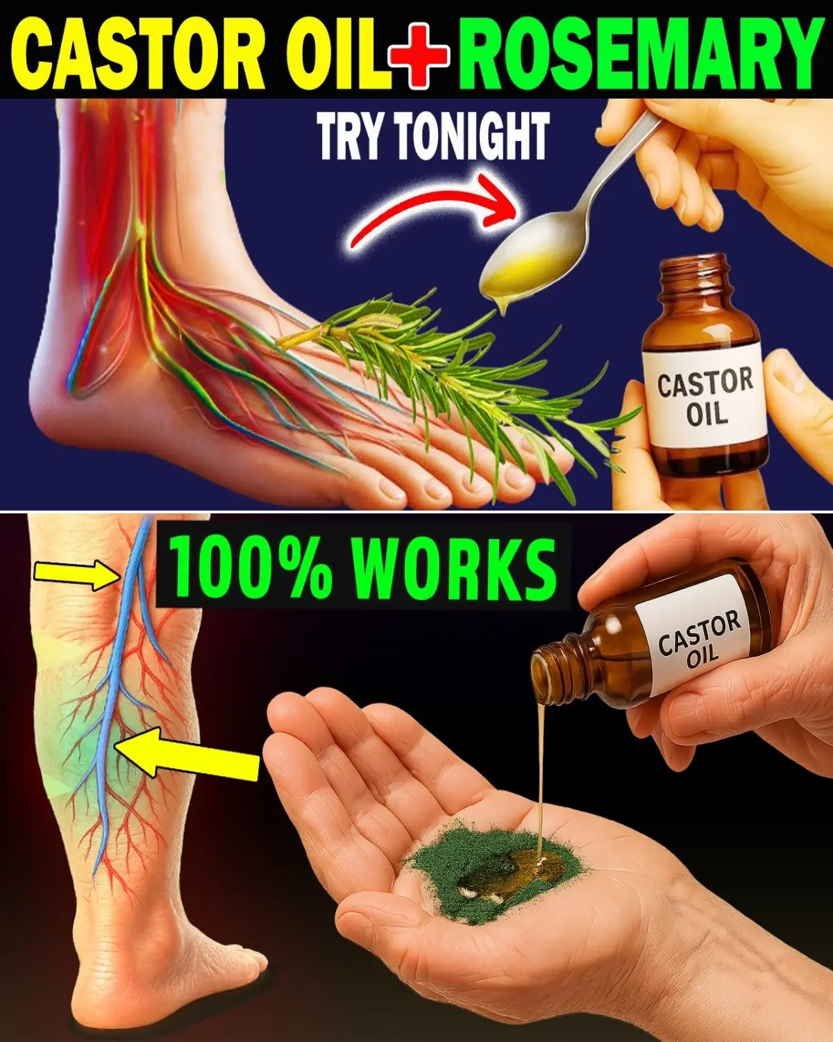 Old Doctors’ Secret: Castor Oil & Rosemary Fix 22 Health Woes Fast!