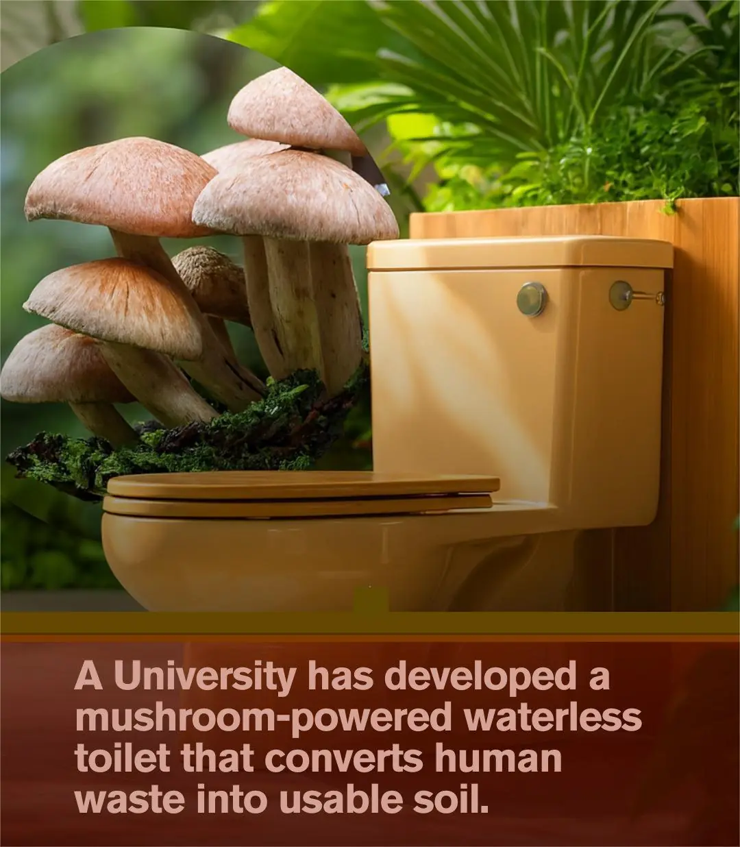 🌱 UBC Scientists Develop the World’s First Mushroom-Powered Waterless Toilet