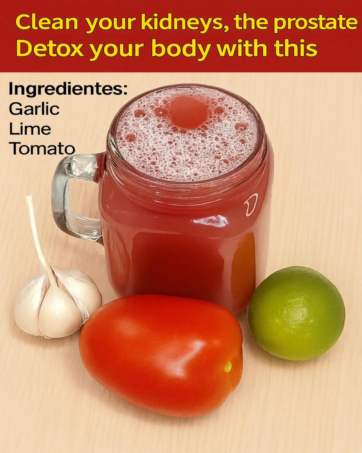Detox Your Whole Body with Garlic, Lime & Tomato Juice!