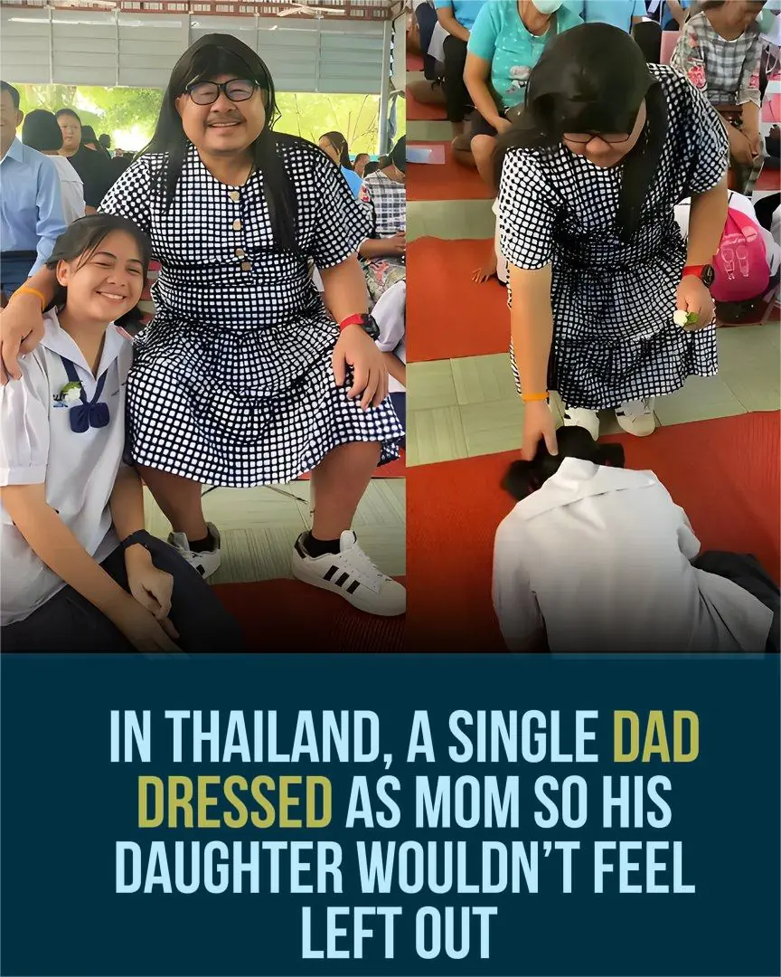 Single Dad in Thailand Dresses as Mom to Support His Daughter