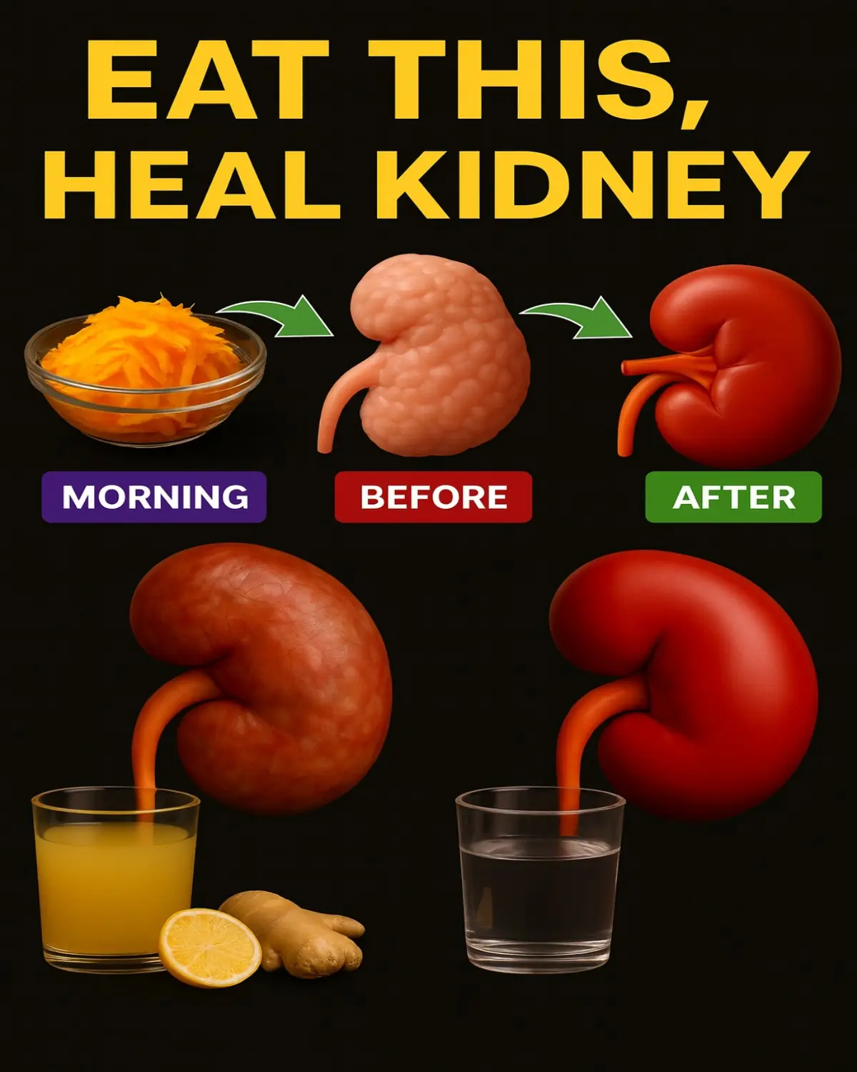 Morning Drink to Revive Your Kidneys Fast